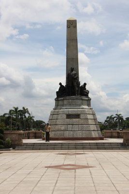 View of the Rizal Monument. Dr. Jos Rizal became a martyr and a national hero of the country.