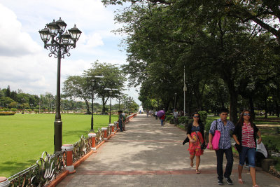 Rizal Park (also known as Luneta Park or colloquially Luneta) is adjacent to the old walled city of Manila, now Intramuros.