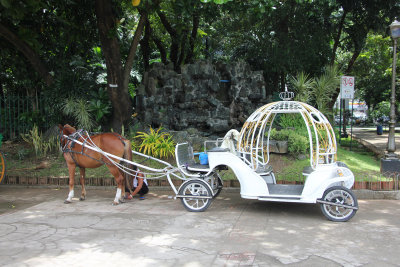 One of several types of buggies available for hire at the park.