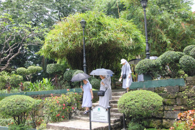 Nuns at Fort Santiago.  It was drizzling rain that day.