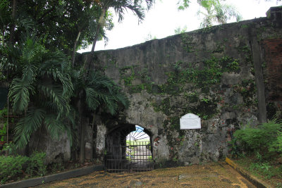 Fort Santiago gate where the occupants passed through to get to the Passig River.