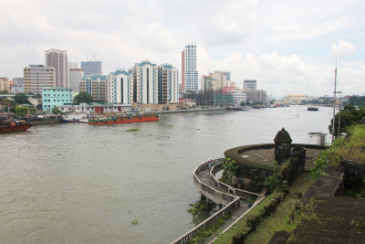 Manila high rises across the Pasig River.