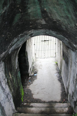 Close-up of the passageway.