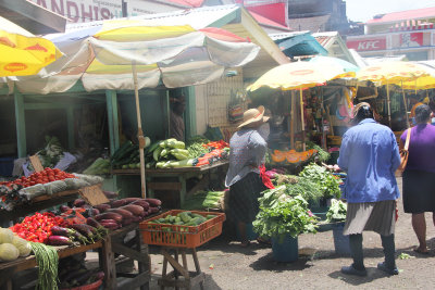 A vegetable stand selling local produce.