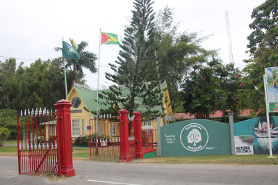 Entrance to the Guyana Botanical Gardens in Georgetown.
