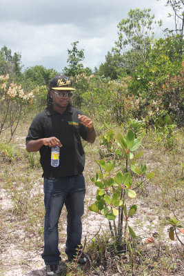 Our tour guide who took us to the falls when the plane landed.