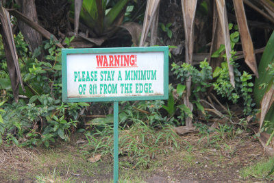 Good advice, considering there was no guardrail!