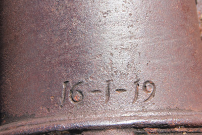 The date on the cannon is January 16, 1819.