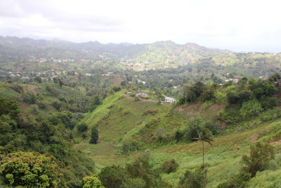 View of the Mesopotamia Valley.  It is very fertile and is known locally as St. Vincent's breadbasket.