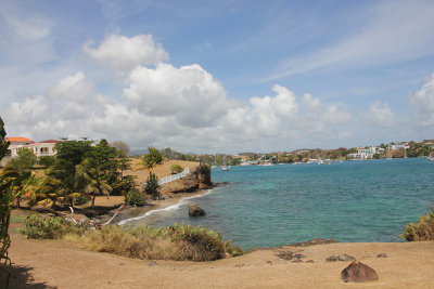 Beautiful azure sea and blue sky.