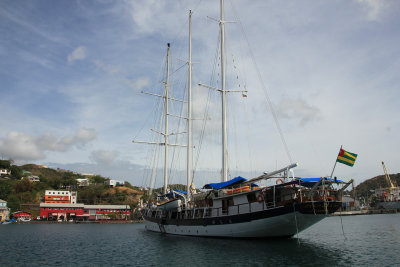 Another sailboat adorning St. George's.