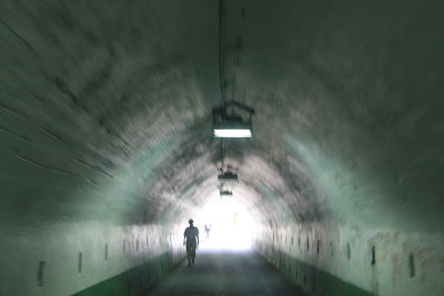 Interior view of the Sendall Tunnel.