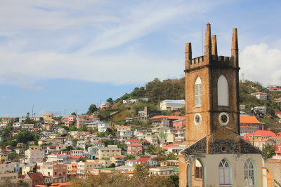 View of St. Andrews Presbyterian Church in Grenada.