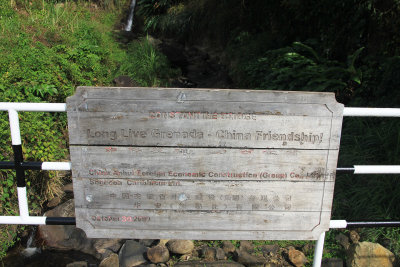 The Constantine Bridge was a gift to Grenada by the government of China. China also built the Grenada National Stadium.