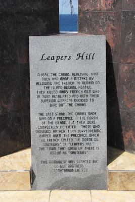It was from Leapers that Grenada's last remaining Caribs hurled themselves, preferring suicide to being conquered by the French.