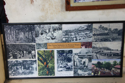 Part of the tour entailed the history of the cocoa industry in former years.