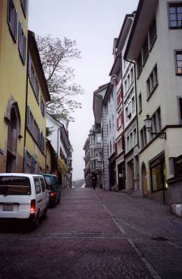 Another quiet Zurich street.