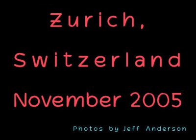 Zurich, Switzerland cover page.