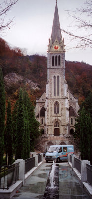 Composite photo of Saint Florin which was built between 1869-1873.