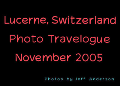 Lucerne, Switzerland cover page.