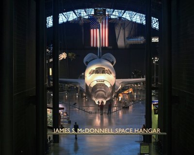Space Shuttle Discovery at the Smithsonian's Steven F. Udvar-Hazy Center in Chantilly, VA.