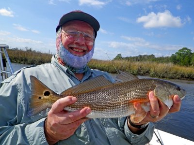Pastor George with his 1st caught Redfish