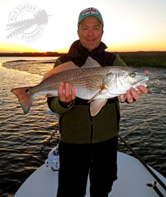 Mark from Ponte Vedra, FL.  with a nice 7 Lb. Redfish