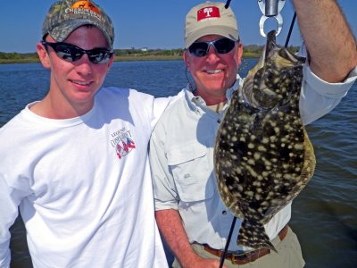 Paul & Son from Washington DC with a nice Southern Flounder