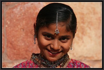 The Real Jewel is the Smile.  Red Fort - Agra. 