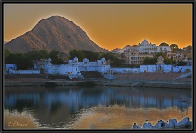 Sunset on the Sacred Lake - Pushkar.