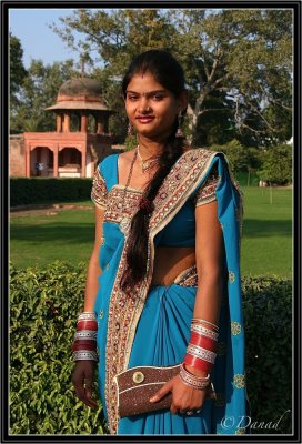 A Beauty in the Itimad-Ud-Daula Garden. Agra.