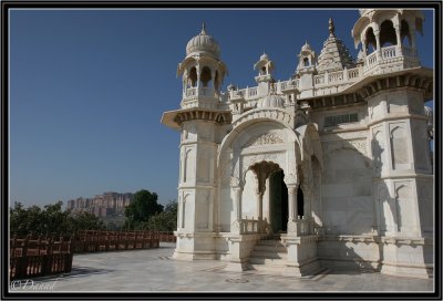 Memorial Jaswant Thada and Mehrangarh Fort. Johdpur.