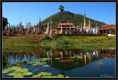 Tharkong Pagoda. South Part of Inle Lake.