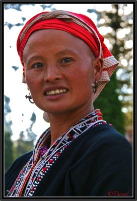 The smile of a Red Dzao. Sapa.