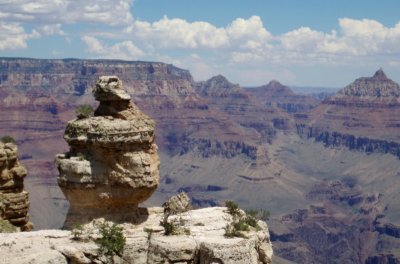 Darth Vaderish rock at the Grand Canyon