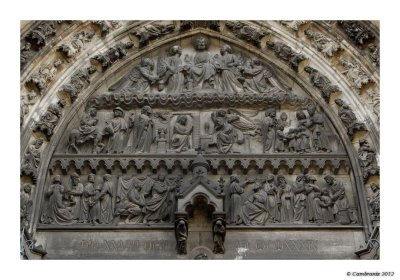 Le tympan de Notre-Dame de la Treille