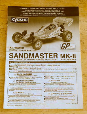 Kyosho Sandmaster Mk.II Manual