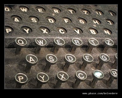 Enigma Keyboard, Bletchley Park