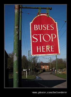 Bus Stop & Tilted Cottage, Black Country Museum