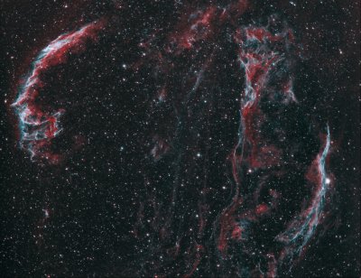 Ha & OIII bicolor Veil Nebula