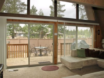 Living room & sliders to deck