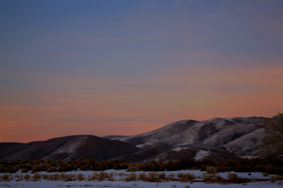 Twilight on Washoe Hills