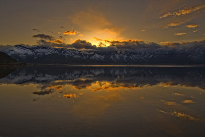 Golden Moment at Washoe Lake
