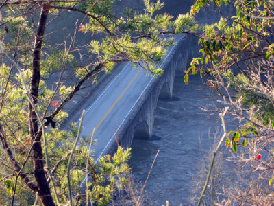 stone bridge from trail