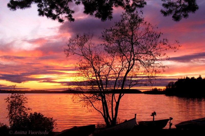 Glorious Sunset @ Lake Pyhjrvi.