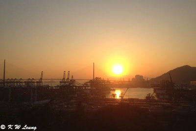 Sunset @ Kwai Chung Container Terminal IMG_0108