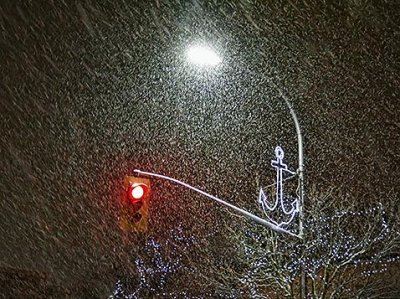 Streetlight In Snowstorm 31343-5