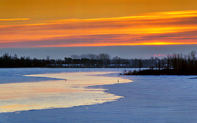 Thawing Canal Sunrise 20130216