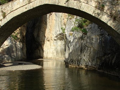 The entrance of the gorge