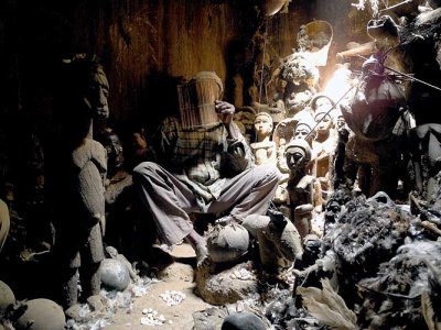 Healer and soothsayer Sib Tadjalt (Lobi tribe) in Kerkera, Burkina Faso.